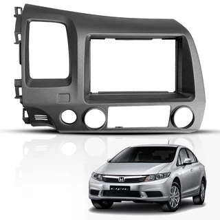 Moldura Painel 2 Din MP5 New Civic 2007 2008 2009 2010 2011