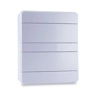 Quadro de Distribuição P/ Embutir P/24 Disjuntores DIN Branco - Force Line