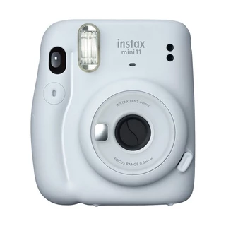 Câmera Fotográfica Instantânea Fujifilm Instax Mini 11 Branco Gelo Com Flash e Espelho Para Selfie - Lacrado com Nota Fiscal