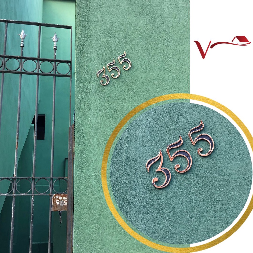 Números e letras para casa, residência, fachada, porta, numero, endereço