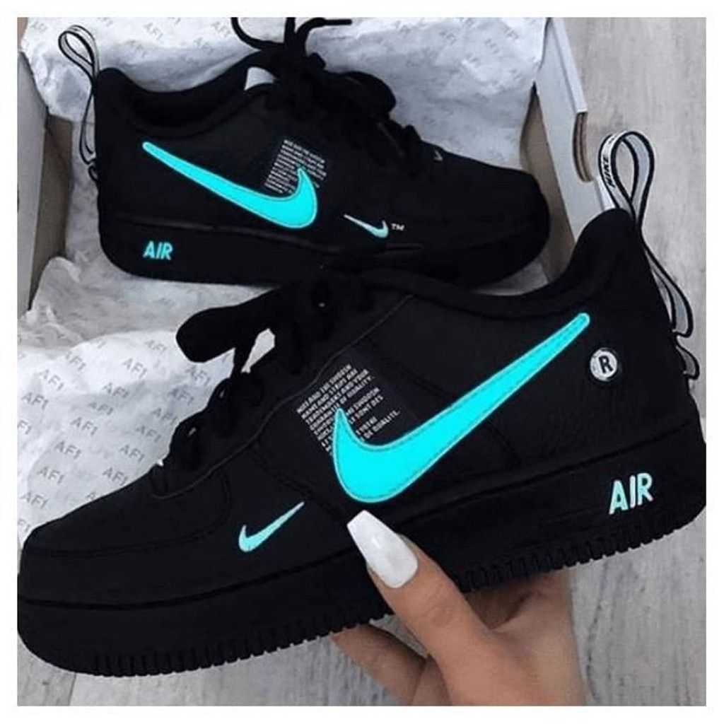 Nike air force 2024 preto mercado livre