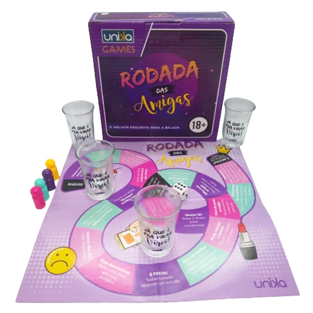 Jogo Etílico Rodada Das Amigas Balada Com 4 Shot Picante | Shopee Brasil