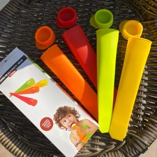 Kit Formas Infantil Molde em Silicone para Geladinho Sorvete com 4 Peças SU181304 - Uny Home