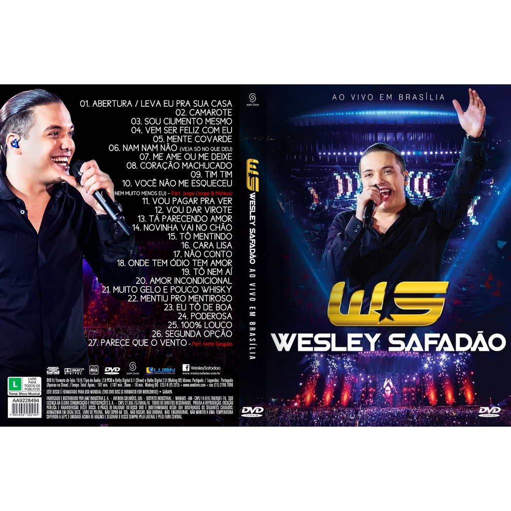 Dvd Wesley Safadão - Ao Vivo em Brasilia (Novo/Original/Lacrado)