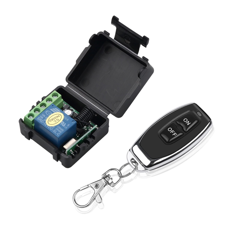 Modulo Relé 12v 1 canal Automação Iluminação Rf 433mhz + 1 Controle on ...