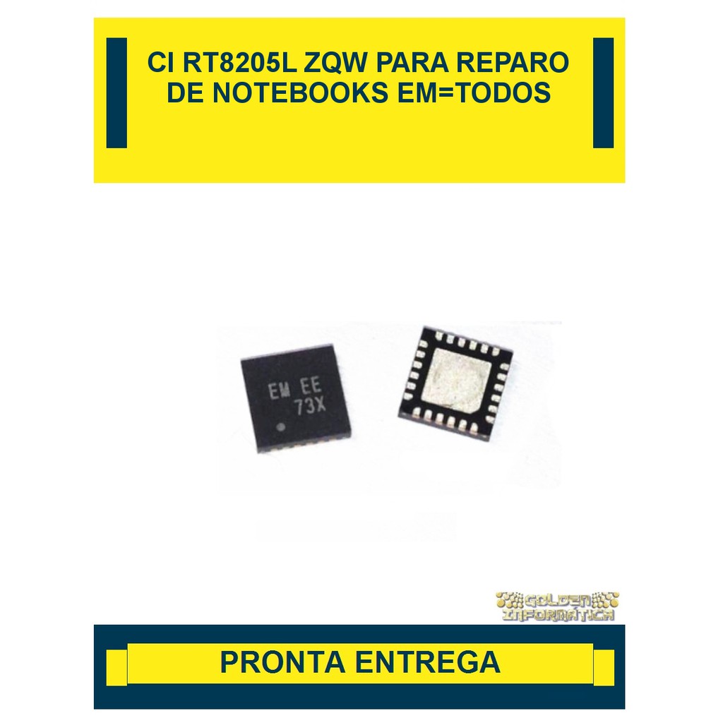 CI RT8205L ZQW P/ REPARO DE PLACAS DE NOTEBOOKS EM= TODOS (KIT 3PCS ...