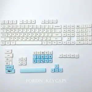 Teclado Mecânico PBT Matcha Japonês Perfil XDA Para Chaves Gateron