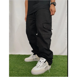 Calça Jogger Cargo Masculina Unissex Retrô 5 Bolsos