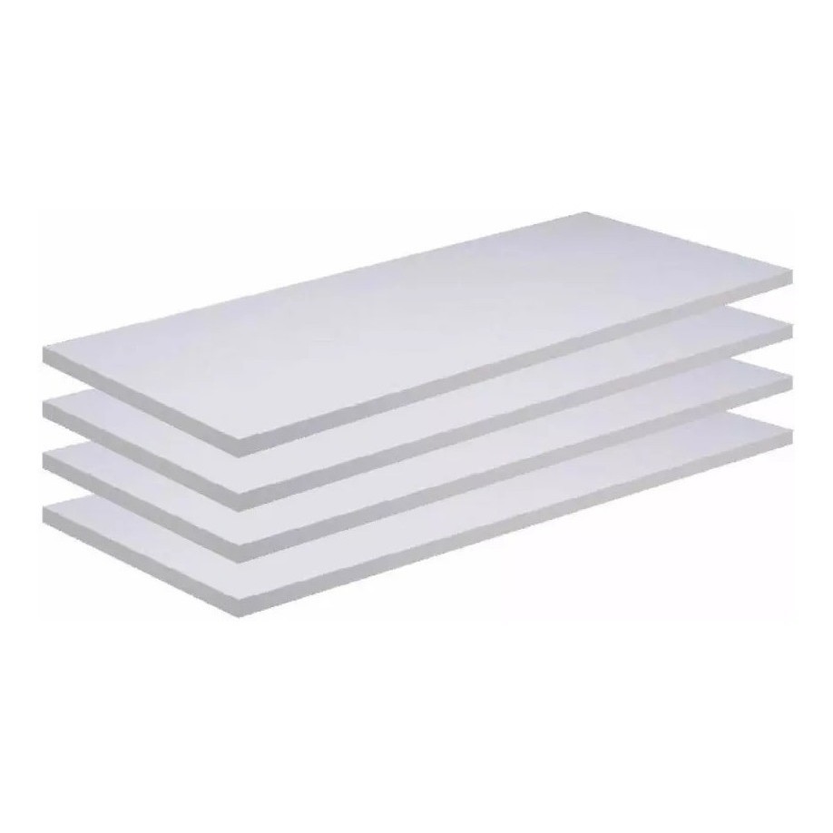 Prateleira Branca Decorativa 100% MDF 55x10 C/Suportes