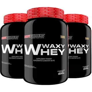 Kit 3x Waxy Whey Protein 900g - Bodybuilders