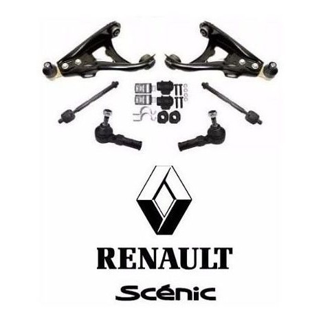 Kt Balança Bandeja Ponteira Axial Bucha Estabilizador Scenic | Shopee ...