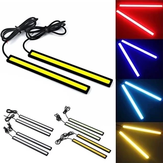 1PCS 17cm COB LED 12V Luzes De Circulação Diurna De DRL Lâmpada De Nevoeiro Para Carro À Prova D'água Sinalização De Giro De