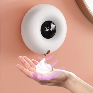 Distribuidor Automático De Sabão 300ML USB Carregável Máquina Inteligente De Espuma Sem Toque Sensor LED De Display Sanitizante De Mãos