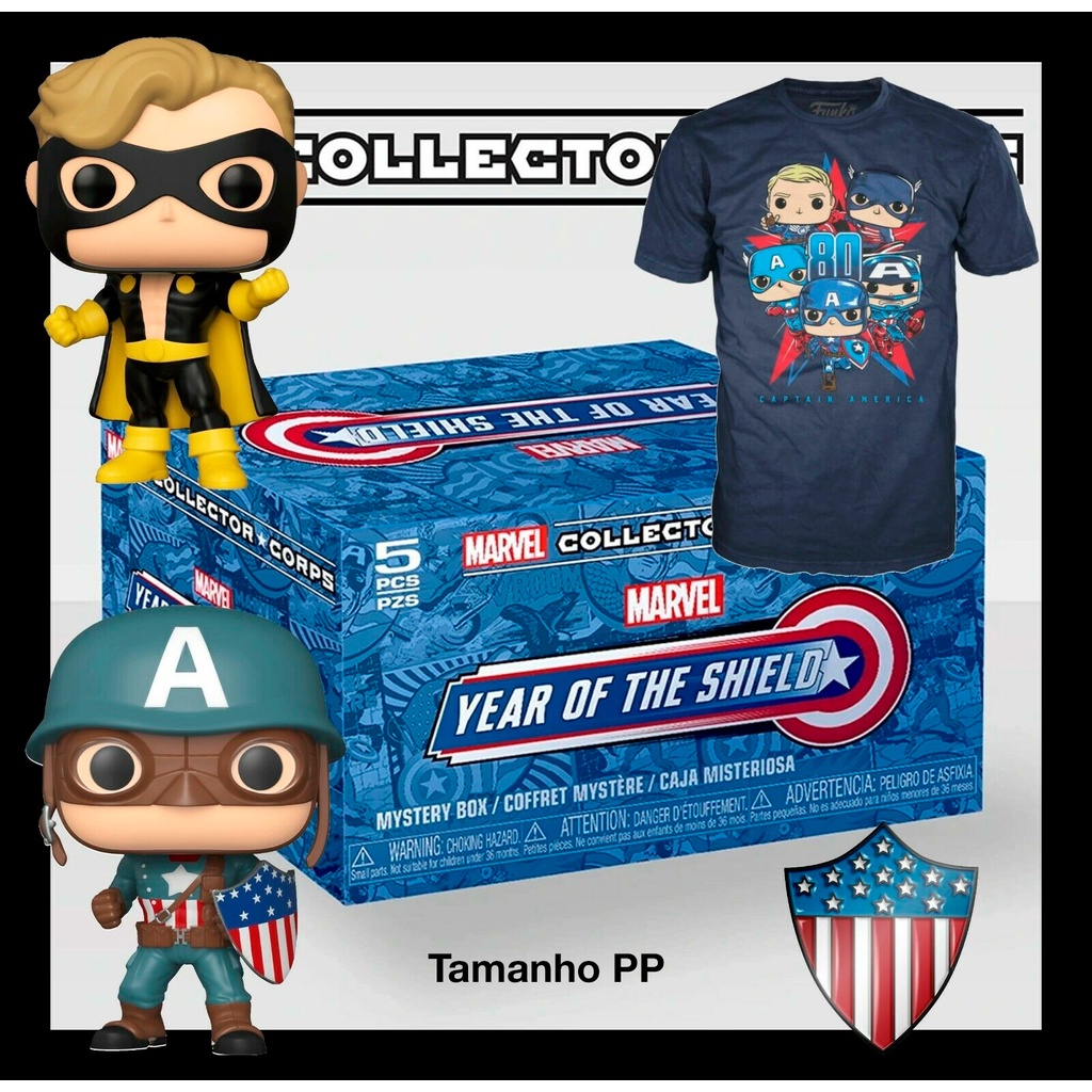 Funko POP! Marvel Collector Corps Year of the Shield Box Captain