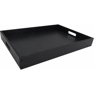 Bandeja Lisa Pintura Amadeirada Preta Mdf