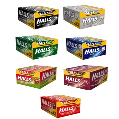 Bala Halls - Caixa 21unid x 28g - Vários sabores