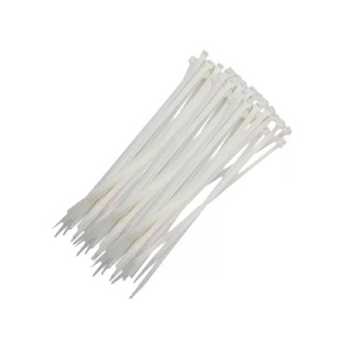 Abracadeira De Nylon Branca 4,8X200mm Com 100 Pecas 101050