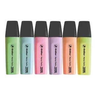 Marca Texto 6 Cores Pasteis Trend Pastel Goller/yin´s paper