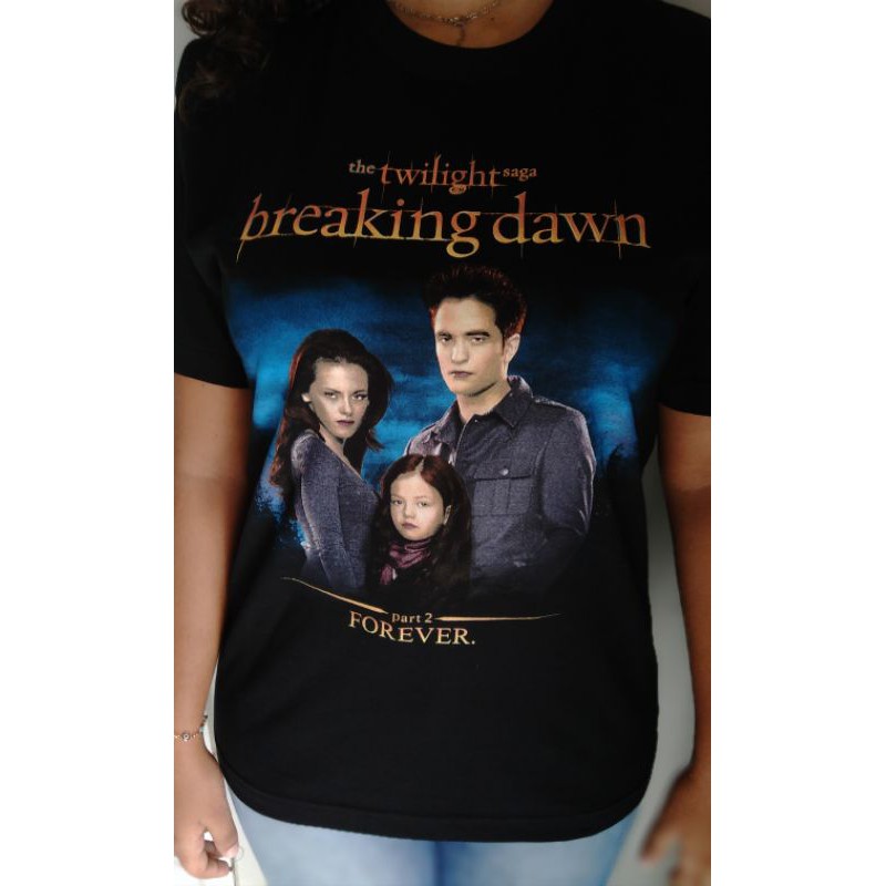 Camiseta Crepúsculo Feminina XS Cinza Amanhecer Saga Família Cullen  Camiseta Bella Edward