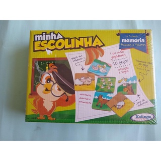 Jogo da Memoria Minha Escolinha 20 Peças Xalingo