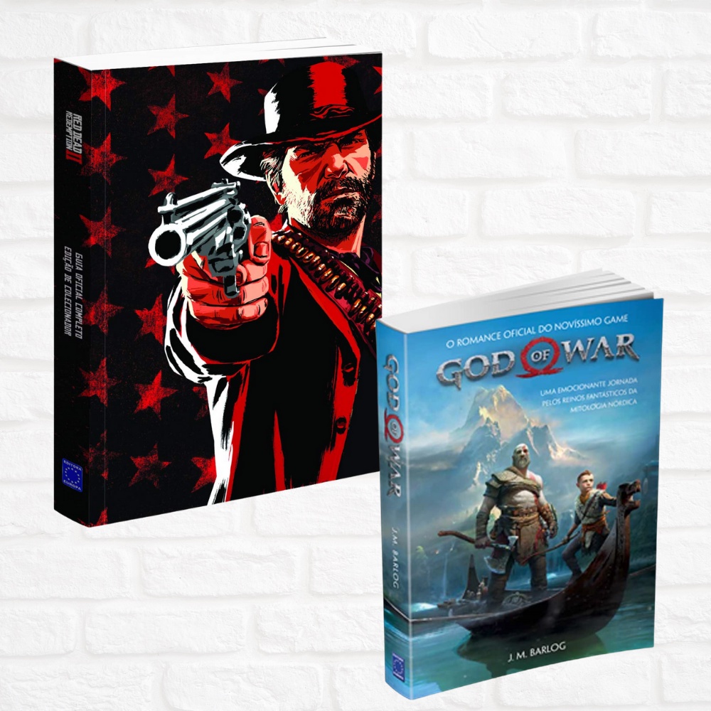 Kit Livro God Of War + Red Dead Redemption Guia Oficial Shopee Brasil