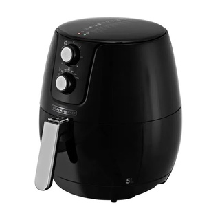 Fritadeira Sem Óleo Air Fryer Black & Decker AFM5 Timer Controle Temperatura 1400W 5L Preto