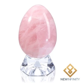 Ovo de Quartzo Rosa Yoni Egg 100% Cristal Natural
