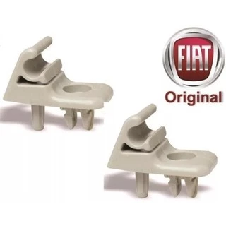 Par Suporte Presilha Quebra-Sol Fiat Palio Siena Strada Novo Uno Original Gelo
