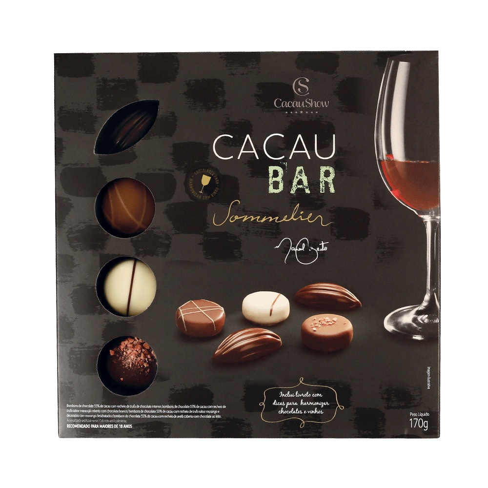 Selecao do sommelier bombons Cacau Show Shopee Brasil