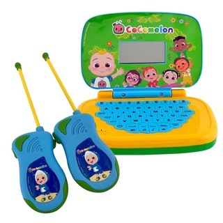 Kit Laptop - Cocomelon Bilíngue + Walkie Talkie - Cocomelon