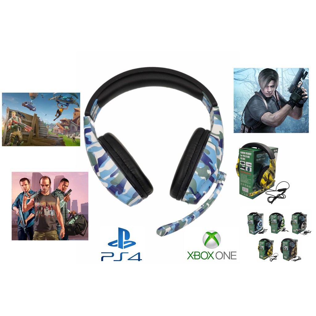 Fone De Ouvido Headset Gamer Para Ps4 Xbox One 360 Nintendo Switch