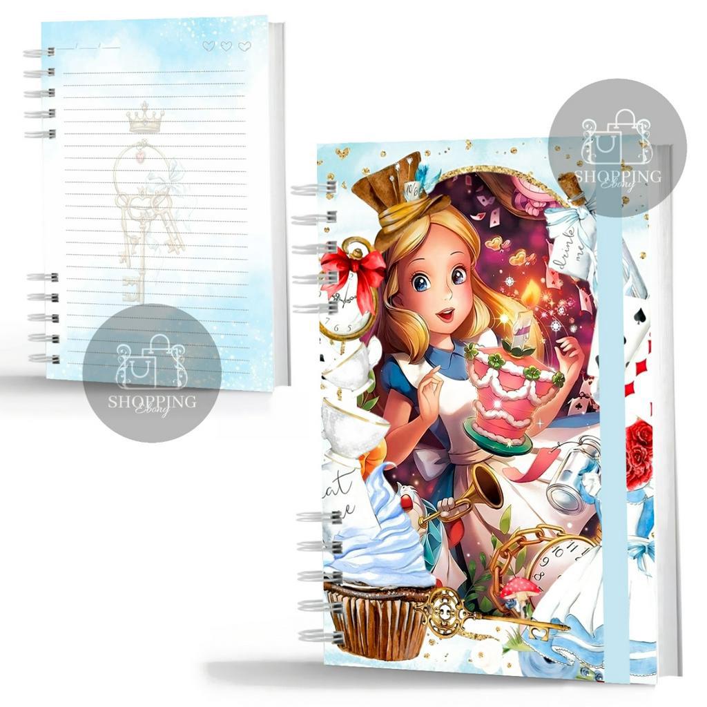 Caderno Alice no País das Maravilhas - Capa Dura 260 Pgs | Shopee Brasil