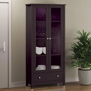 Cristaleira c iluminação 2 Portas 1 Gaveta Ditália E-954