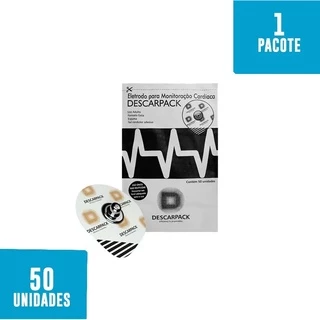 Eletrodo Para Ecg Monitoração Cardíaca Adl C/50un Descarpack