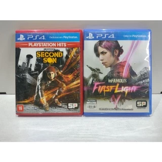 Infamous Second Son + First Light Ps4 - Game Mídia Física - Jogo Original Playstation 4