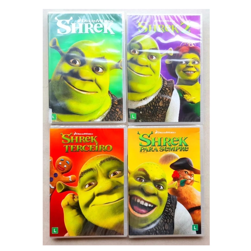 Colecao Shrek 1 2 3 E 4 Dvd