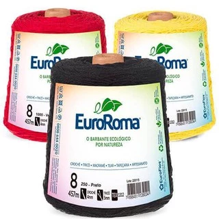Barbante EUROROMA colorido 600G N°8 - Unidade