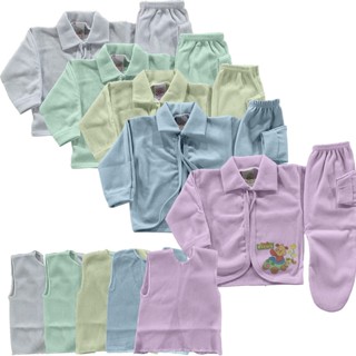 Roupa De Bebe Atacado Kit 15 Pçs Conjunto Pagão Mijão em Oferta na Shopee