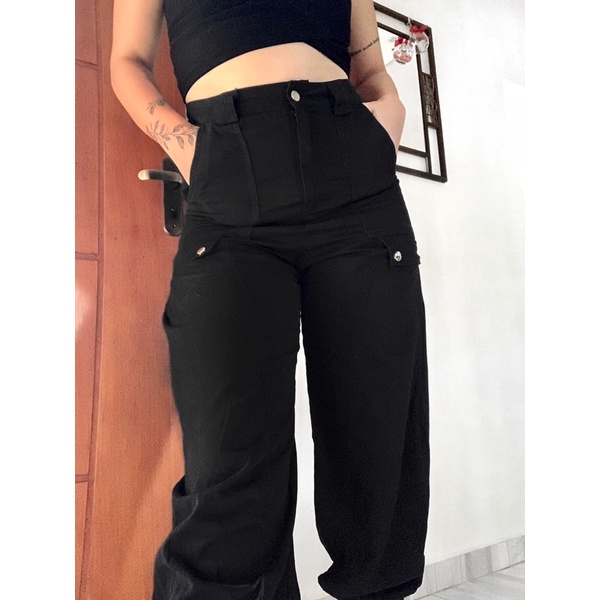 Calça militar feminina store preta