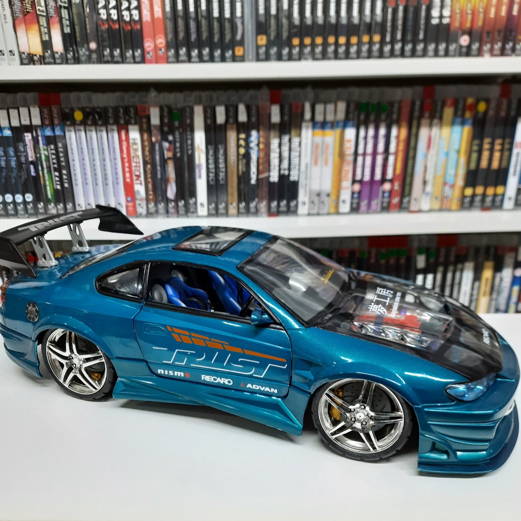 Nissan Silvia S-15 Kentoys Die-Cast 1:12 Extreme Tuner Azul