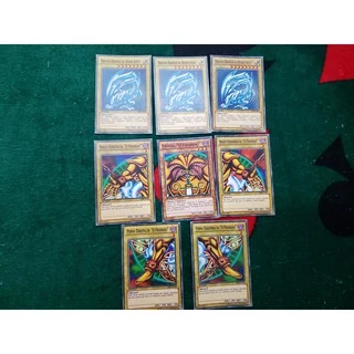 Cartas Yugioh - Kit 5 Partes Exodia + 3 Dragão Branco