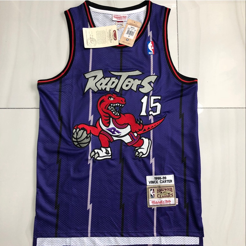 Camiseta 1998nba Toronto Raptors 15 Vince CARTER Camisa De Basquetebol Jersey