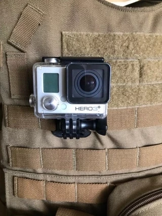 Suporte De Gopro Reforçado P/ Colete Tático Modular Militar