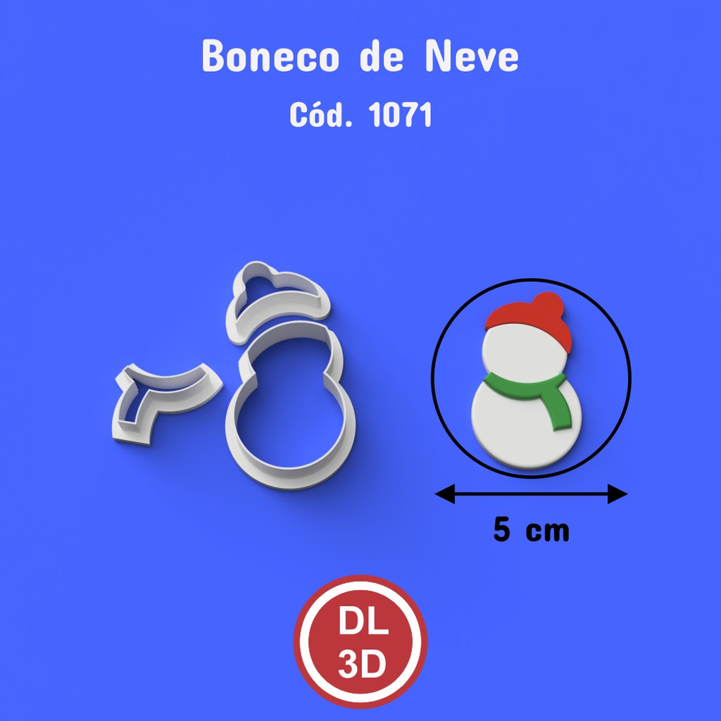 Cortador Boneco de Neve 5cm Pasta Americana Shopee Brasil