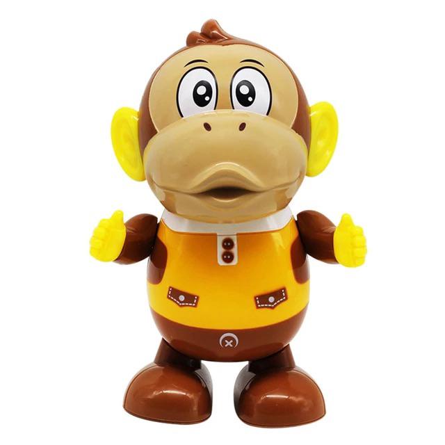 Macaco Elétrico flip monkey , Iluminação Infantil , Música , Modelo animal  , Brinquedo , Desenho Animado De Indução Controlado Por Voz , banana  Rolante