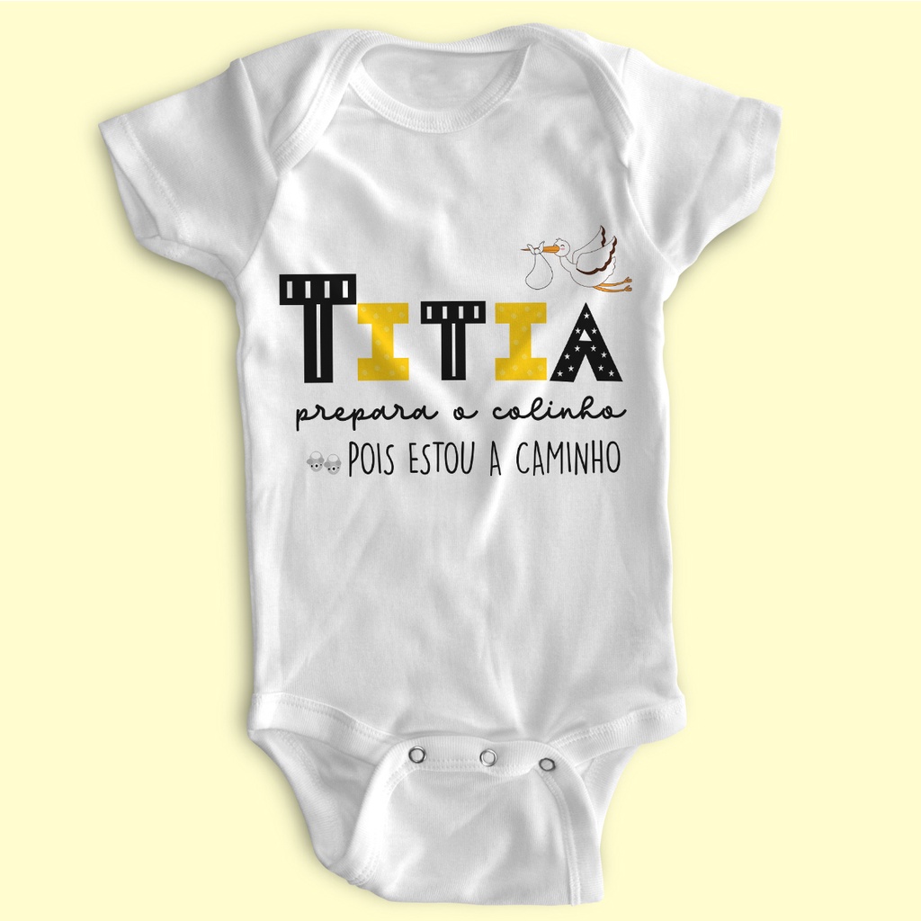 Body Bodie Bebê Personalizado Divertido Me Amarro Na Titia