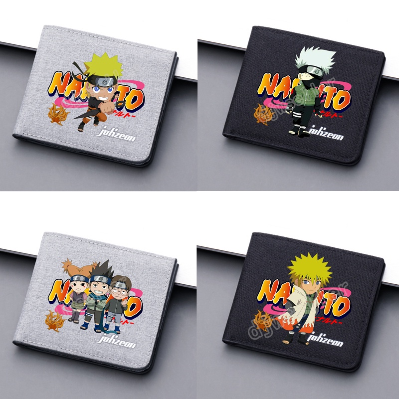 Naruto Anime Carteira Para Meninos, Figura Dos Desenhos Animados, Uzumaki,  Uchiha Itachi, Bolso De Moedas, Porta