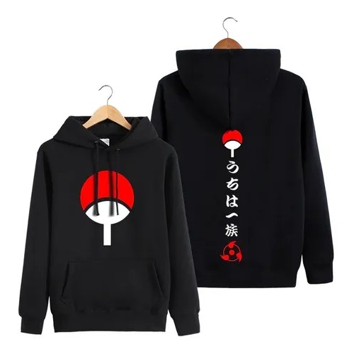 Blusa Moletom Clã Uchiha Akatsuki Hokage Uzumaki - Naruto (P, AZUL