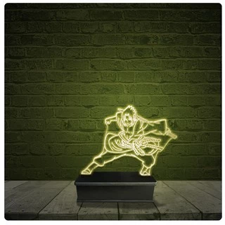 Led Luminária Acrílico Abajur - Sasuke Naruto 2