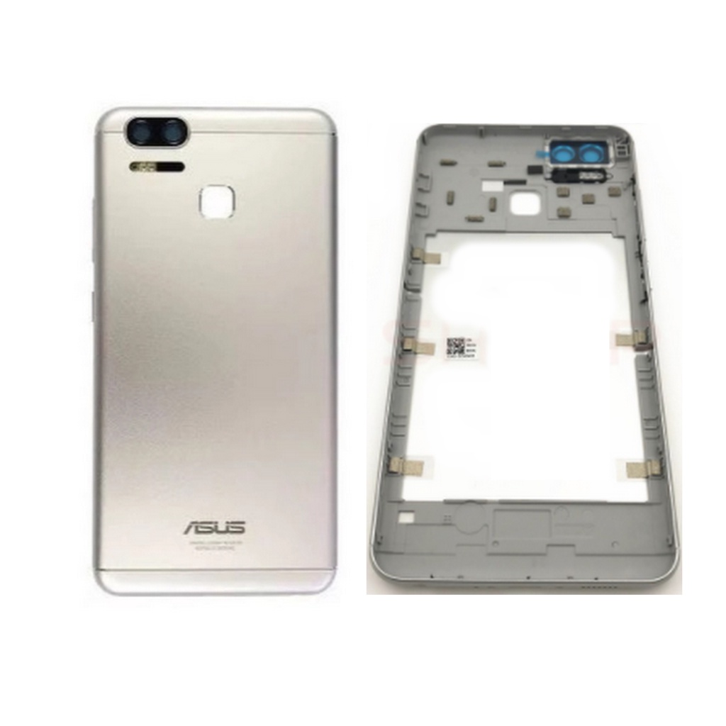 Carcaça Tampa Da Bateria Asus Zenfone 3 Zoom Ze553kl Prata